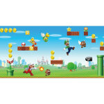 Roommates - frise adh�sive mario bros. sc�ne de jeu nin - 457, 2 cm x 45. 7 cm