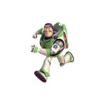 Roommates - sticker g�ant phosphorescent et repositionnable toys story avec buzz l'�clair de disney 45, ...