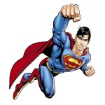 Roommates - sticker gant repositionnable superman dc comics 68, 6cm x 101, 6cm