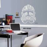 Stickers g�ant stormtrooper typographique star wars