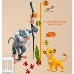 Roommates - stickers gant toise le roi lion disney