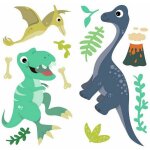 Roommates - stickers muraux dinosaures amusants - multicolor Roommates - stickers muraux dinosaures amusants - multicolor
