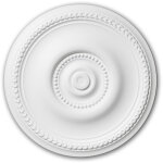 Profhome decor - rosace 156002 profhome �lement pour plafond �lement d�corative style art nouveau blanc ...