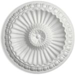 Saarpor - decosa rosace desire � 28 cm - polystyr�ne - blanc - 6 pces - blanc