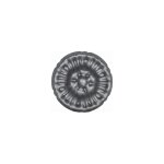 Rosace avec d�tail floral - diam�tre 125mm �paisseur 15mm - fer forg� - � souder deco fer forge