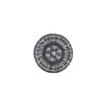 Rosace avec d�tail floral - diam�tre 90mm �paisseur 12mm - fer forg� - � souder deco fer forge