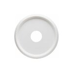 Rosace de plafond d�corative 40 cm ? abs blanc l�ger ? diam�tre ouverture 10, 2 cm ? facile � installer ...