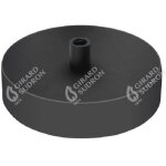 Rosace de plafond ronde metal noir 1 sortie pour cable 6 mm girard sudron 88536943 88536943 88536943 ...