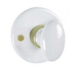 Rosace avec poign�e � bouton et bec - de - cane en porcelaine 1pc