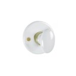 Jusch - rosace avec poigne  bouton et bec - de - cane en porcelaine 1pc