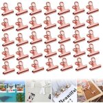 (rose gold)pince clip - non sp�cifi� - 22mm - acier inoxydable - rose gold - 35pcs