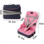 (rose)portable pliable r�hausseur si�ge de table b�b� enfant repas + 5 - point harnais s�curit� chaise ...
