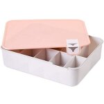 (rose) rangement en plastique pour chaussures, sous - v�tements, chaussettes, housse d'�tag�re empilable, ...