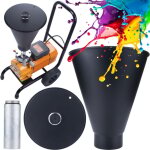 Rosfix réservoir peinture 6l pour pulvérisateur airless ? plastique résistant noir couvercle, filtre, ... Rosfix réservoir peinture 6l pour pulvérisateur airless ? plastique résistant noir couvercle, filtre, ...