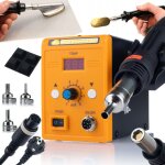 Rosfix station de soudage hot - air rosfix 858d + rosfix fer  souder pour lisser le plastique