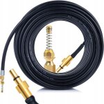 Rosfix tuyau de nettoyage canalisation 10m ? buse  ressort laiton, 60c haute pression compatible avec ...