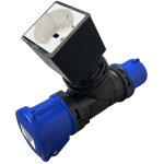 Rosi - multiplicateur de prise industrielle 16a prise shuko et prise industrielle