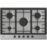 Rosieres - plaque gaz rhg75wc5x, largeur 75 cm, 5 foyers, thermocouple