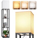 Rosnek - lampadaire etagère 3 étages / charge 20kg étable - ampoule e27 12w 3 températures, 1000 lm, ... Rosnek - lampadaire etagère 3 étages / charge 20kg étable - ampoule e27 12w 3 températures, 1000 lm, ...
