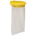 Rossignol - support de sacs poubelles mural 110 litres ecollecto couvercle gris fonc�