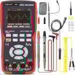 Rosvola - oscilloscope multimtre numrique 2 en 1, voltmtre multifonctions 9999 comptes, bande passante ...