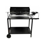 Somagic - rtissoire professionnel au charbon de bois avec moteur lectrique 80 x 15, 5 cm