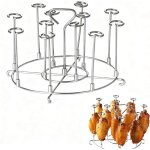 R�tissoire vertical air fryer, support � brochettes pour friteuse � air, en acier inoxydable 304 grille ...