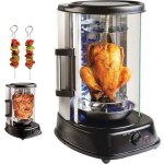 R�tissoire verticale - fours grill - acier inoxydable - 360� de rotation - 2, 5 kg max - 10 ustensiles ...