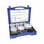 Coffret btiment 7 scies trpan 22 / 35 / 43 / 51 / 68 / 76 / 83 mm + arbre de montage 14  30 mm