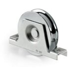 Roue en acier galvanis� mont� sur support pour montage interne hi motions 111. 100