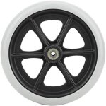 Roues avant de fauteuil roulant de 8 pouces, remplacement universel de roues en tpr antid�rapantes d�sactiv�es ...