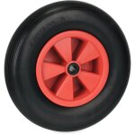 Relaxdays - roue de brouette 4. 80 / 4. 00 - 8, caoutchouc en pu, jante plastique, charge max. : 100 ...