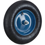Relaxdays - roue de brouette avec axe 4. 80 4. 00 - 8, pneumatique, jante en acier, charge maximale : ...