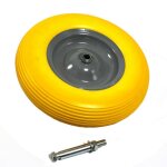 Roue  brouette en caoutchouc massif pu 4. 80 / 4. 00 - 8 400 mm pneus