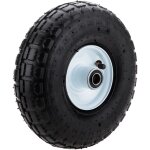 Primematik - roue de brouette pneumatique 136 kg 10x3, 5' 254x89 mm pour charettes chariots et plates ... Primematik - roue de brouette pneumatique 136 kg 10x3, 5' 254x89 mm pour charettes chariots et plates ...