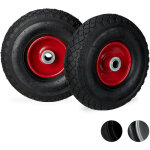 Relaxdays - roue de diable roue brouette set de 2, roue de rechange, caoutchouc 3. 00 - 4, 100 kg, 260 ... Relaxdays - roue de diable roue brouette set de 2, roue de rechange, caoutchouc 3. 00 - 4, 100 kg, 260 ...