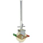 Roue d?�chafaudage - meso - nylon - 200mm - 1200kg - broche acier 38mm avec douille et tube