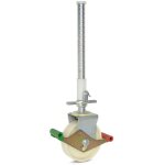 Roue d?�chafaudage - meso - nylon - 200mm - 800kg - broche acier 38mm avec douille et tube
