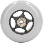Roue de fauteuil roulant 4 pouces en pvc � faible bruit, pi�ce de rechange pour roulettes avant et arri�re ...
