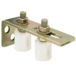 Roue de guidage de rail de porte de cour porte coulissante roue en nylon poulie en nylon industrielle ...