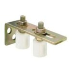 Roue de guidage de rail de porte de cour porte coulissante roue en nylon poulie en nylon industrielle ...