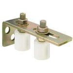 Roue de guidage de rail de porte de cour, roue en nylon pour porte coulissante, poulie industrielle en ...