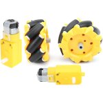 Roue mecanum 80mm pour moteur r�ducteur tt, pi�ces robotique intelligente, accessoires diy et composants ...