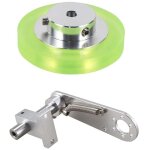 Roue de mesure d'encodeur industriel en polyur�thane aluminium 200 mm avec support type 20