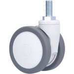 Roues pivotantes universelles de 7, 6 cm (3 po) en tpr avec tige filet�e m12 - pi�ces de rechange pour ...