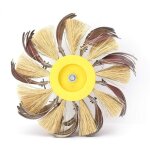 Roue de polissage, brosse de polissage en tissu abrasif pour la ponceuse de meuleuse rotative manuelle ...