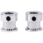 Roue de poulie de courroie, 2 pi�ces poulie gt2 20 dents 8mm al�sage 6mm largeur courroie de distribution ...