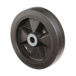 Roue de rechange pour b60 d. de la roue 125 mm cap. charge 140 kg caoutchouc noir d. d'axe 15 mm longueur ...
