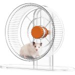 Roue silencieuse pour hamster, chinchilla, accessoire de cage, roues pour petits animaux, cochon d'inde, ...