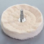 Roue en tissu de polissage 100 mm m�tal plastique verre perceuse rotative balai � franges